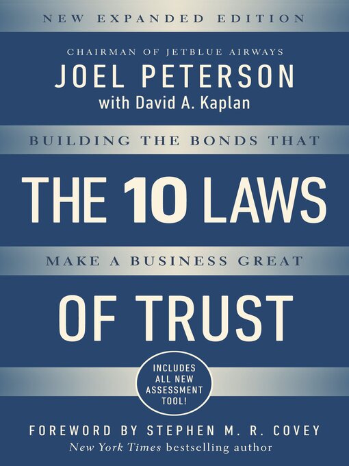 Title details for 10 Laws of Trust by Joel Peterson - Available
